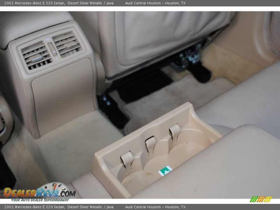 2001 Mercedes-Benz E 320 Sedan Desert Silver Metallic / Java Photo #26