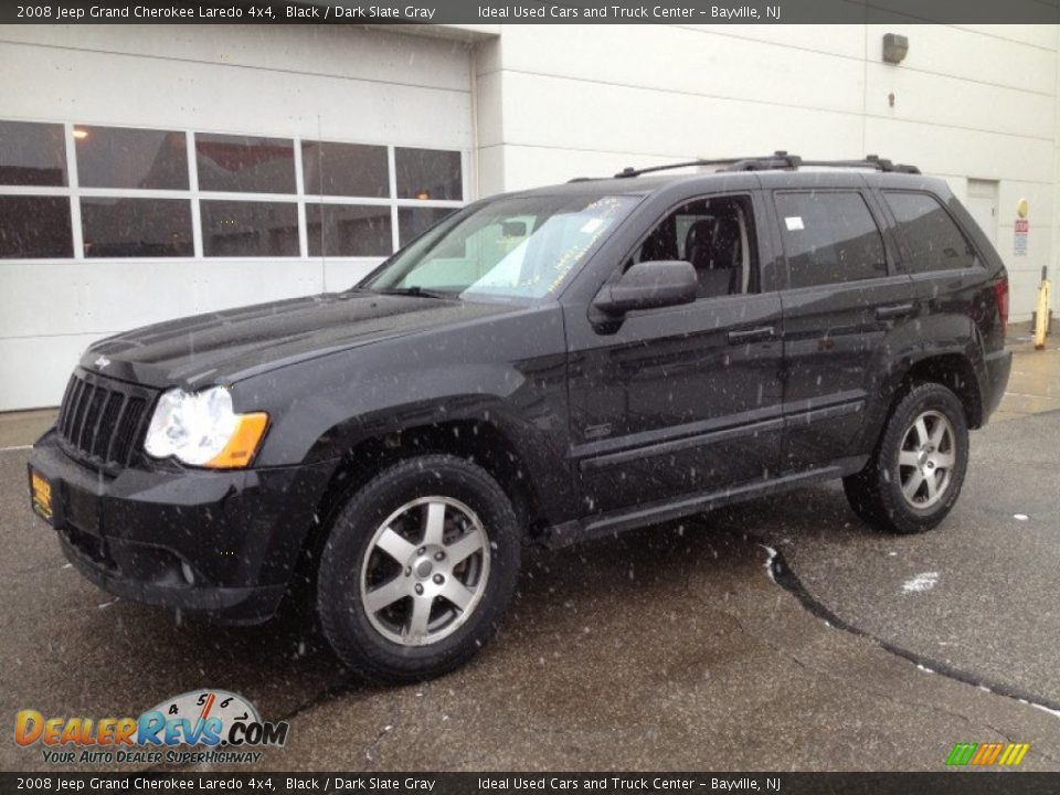 2008 Jeep Grand Cherokee Laredo 4x4 Black / Dark Slate Gray Photo #1