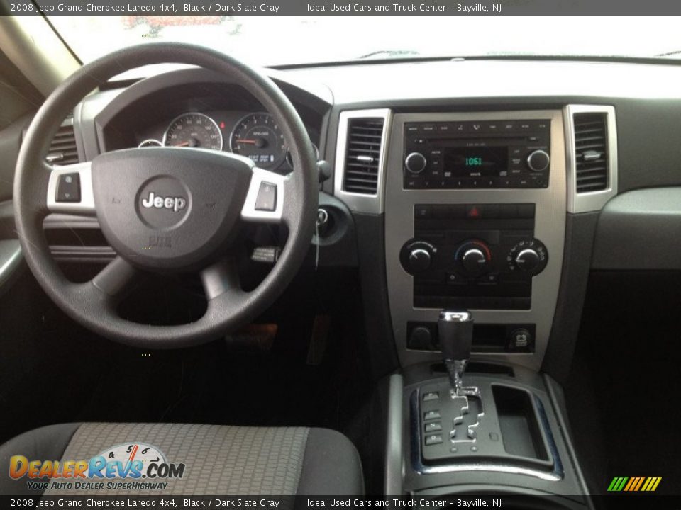 2008 Jeep Grand Cherokee Laredo 4x4 Black / Dark Slate Gray Photo #3