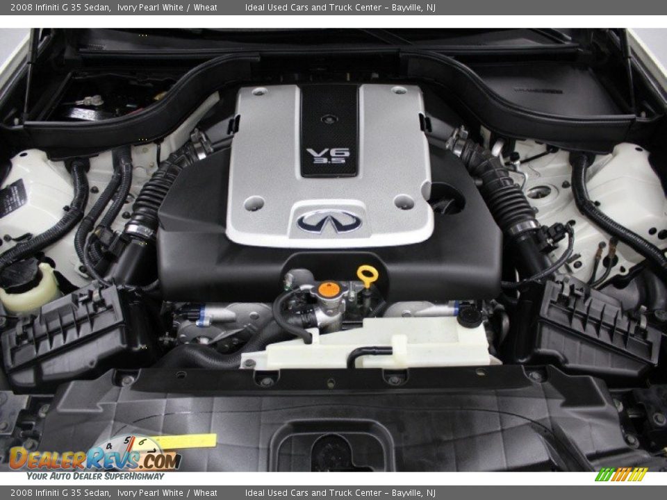 2008 Infiniti G 35 Sedan Ivory Pearl White / Wheat Photo #3