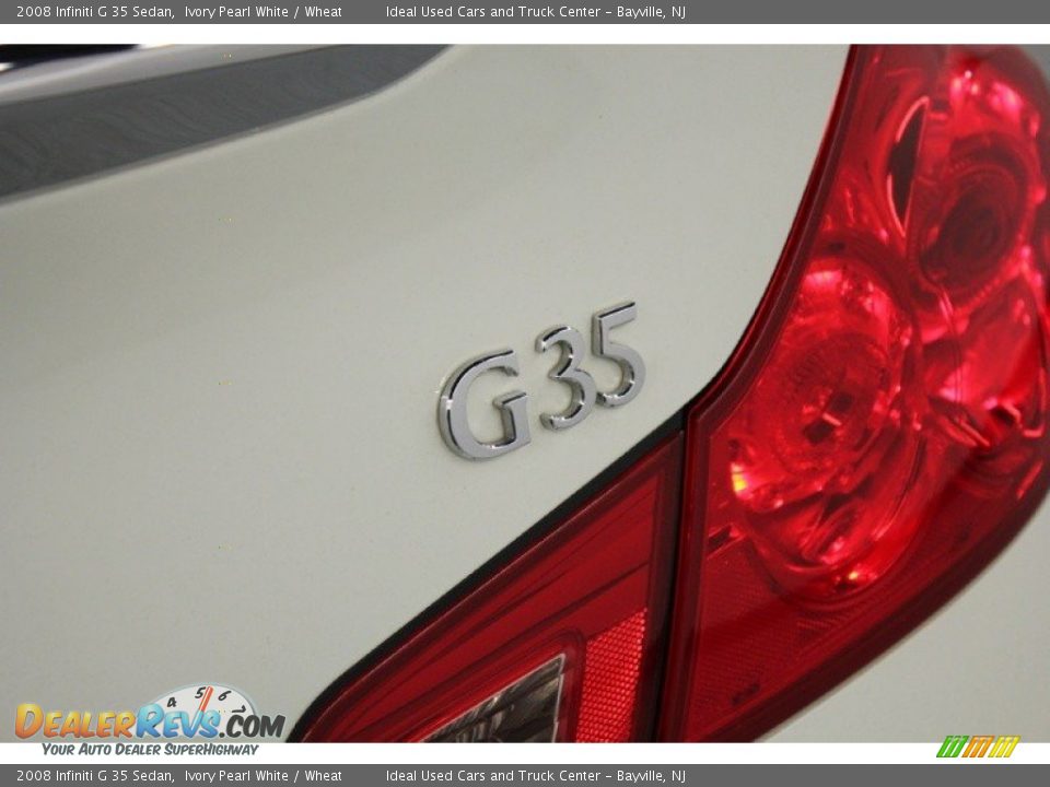 2008 Infiniti G 35 Sedan Ivory Pearl White / Wheat Photo #6
