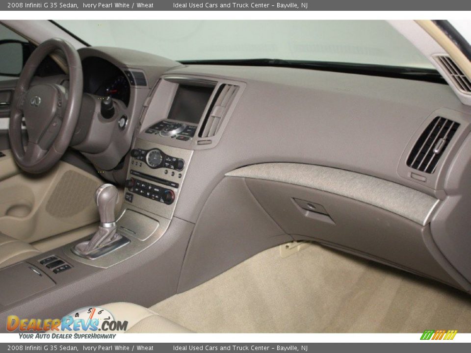 2008 Infiniti G 35 Sedan Ivory Pearl White / Wheat Photo #10