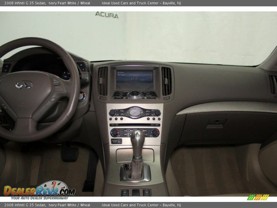 2008 Infiniti G 35 Sedan Ivory Pearl White / Wheat Photo #11