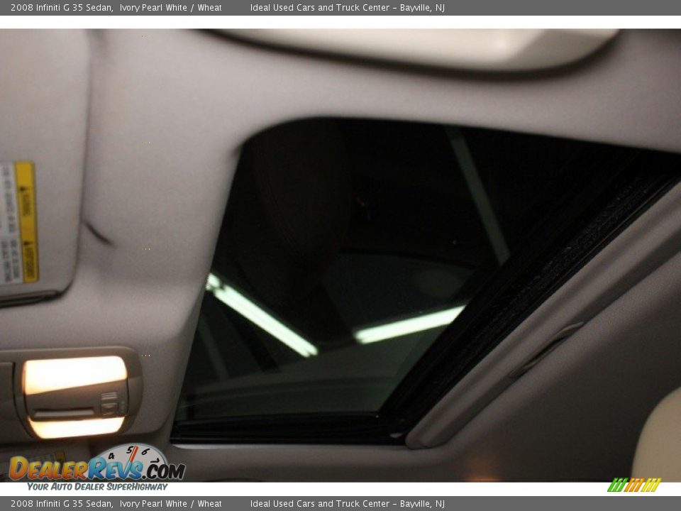 2008 Infiniti G 35 Sedan Ivory Pearl White / Wheat Photo #12