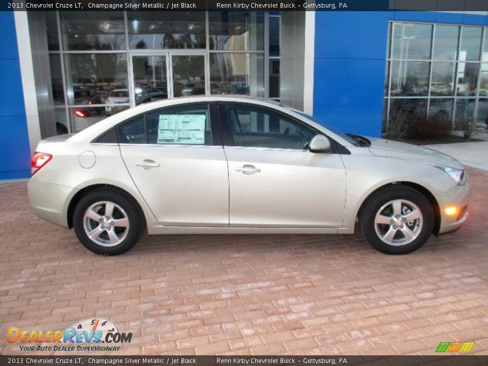 2013 Chevrolet Cruze LT Champagne Silver Metallic / Jet Black Photo #3