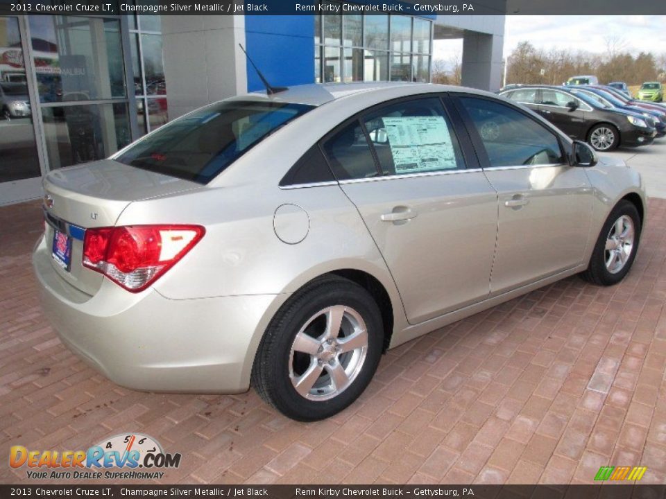 2013 Chevrolet Cruze LT Champagne Silver Metallic / Jet Black Photo #11