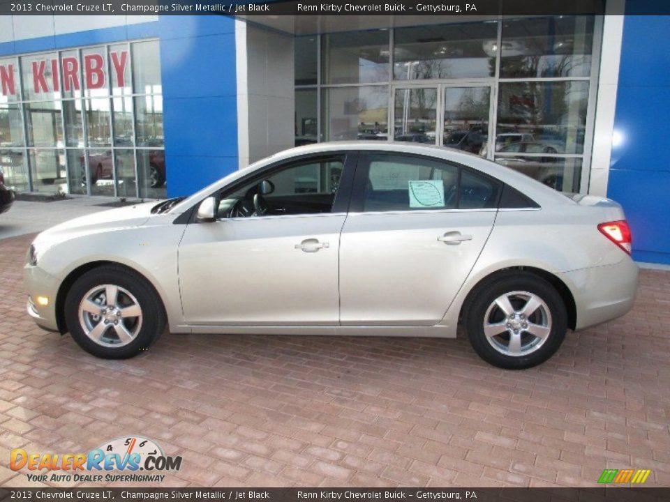 2013 Chevrolet Cruze LT Champagne Silver Metallic / Jet Black Photo #13