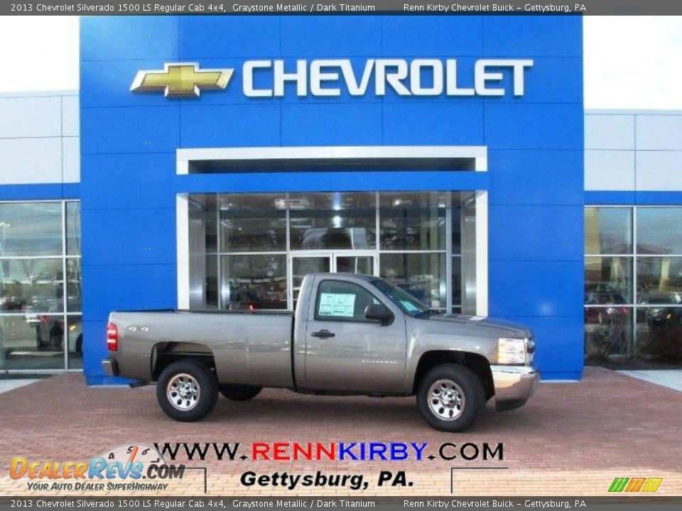 2013 Chevrolet Silverado 1500 LS Regular Cab 4x4 Graystone Metallic / Dark Titanium Photo #1