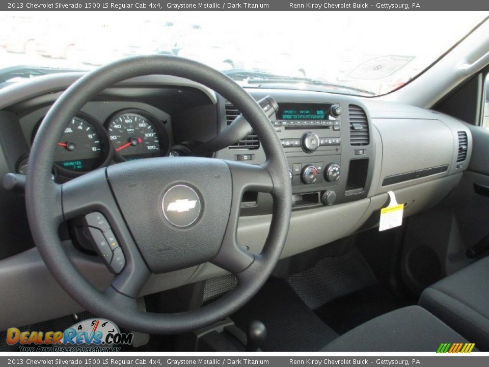 2013 Chevrolet Silverado 1500 LS Regular Cab 4x4 Graystone Metallic / Dark Titanium Photo #7