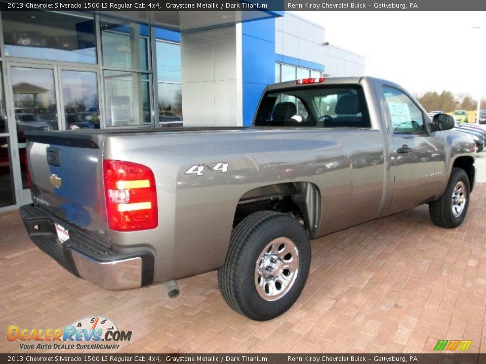2013 Chevrolet Silverado 1500 LS Regular Cab 4x4 Graystone Metallic / Dark Titanium Photo #11