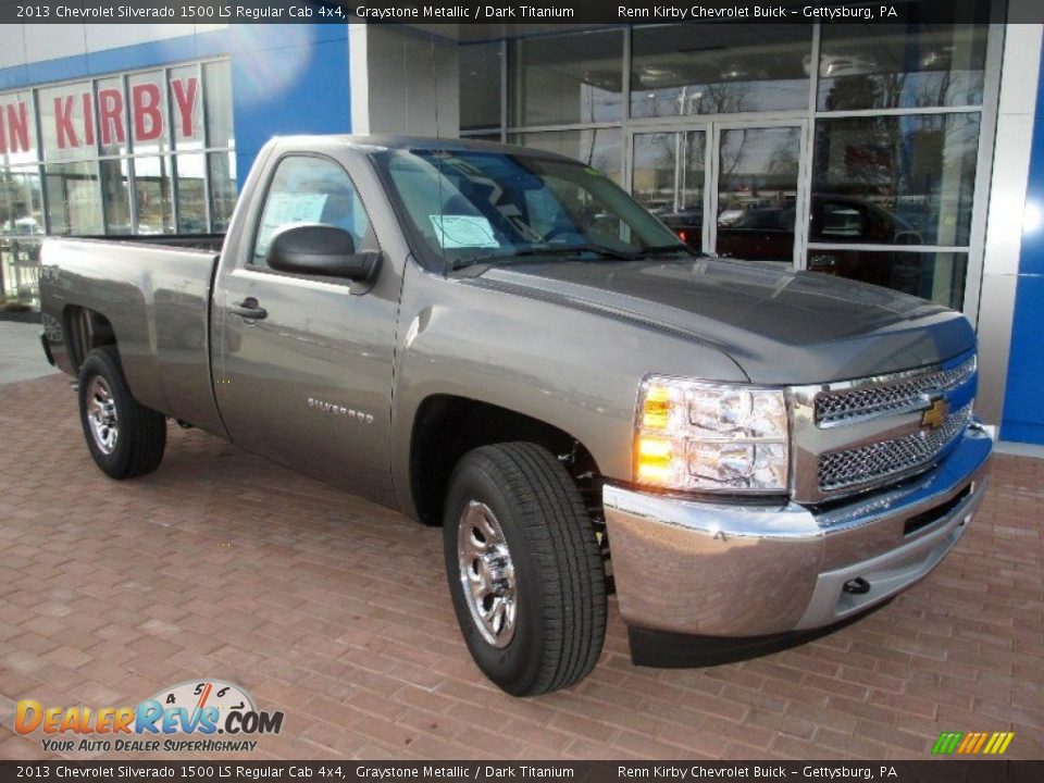 2013 Chevrolet Silverado 1500 LS Regular Cab 4x4 Graystone Metallic / Dark Titanium Photo #12