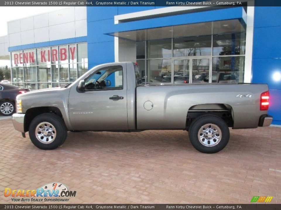 2013 Chevrolet Silverado 1500 LS Regular Cab 4x4 Graystone Metallic / Dark Titanium Photo #13