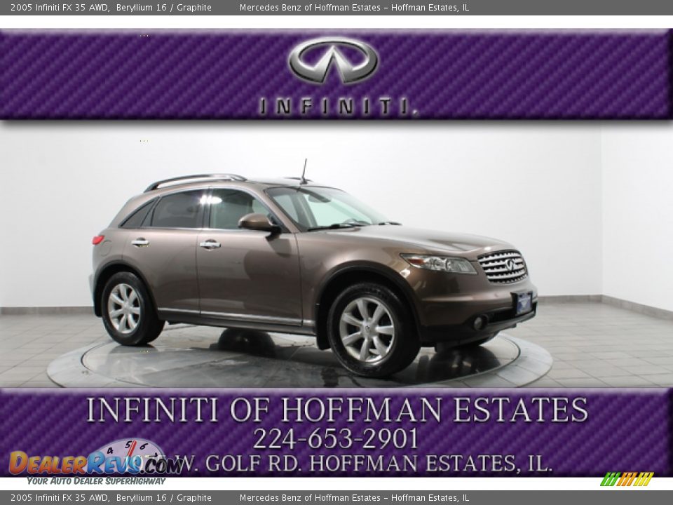 2005 Infiniti FX 35 AWD Beryllium 16 / Graphite Photo #1