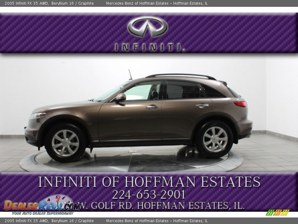 2005 Infiniti FX 35 AWD Beryllium 16 / Graphite Photo #2