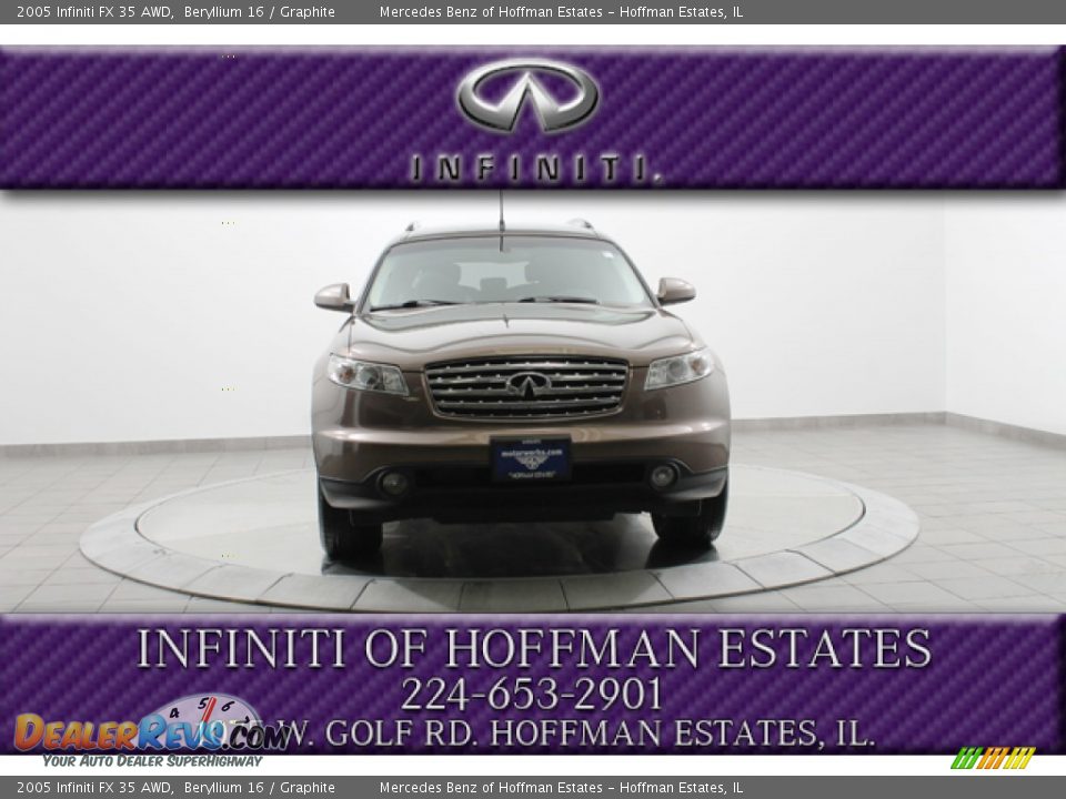 2005 Infiniti FX 35 AWD Beryllium 16 / Graphite Photo #3