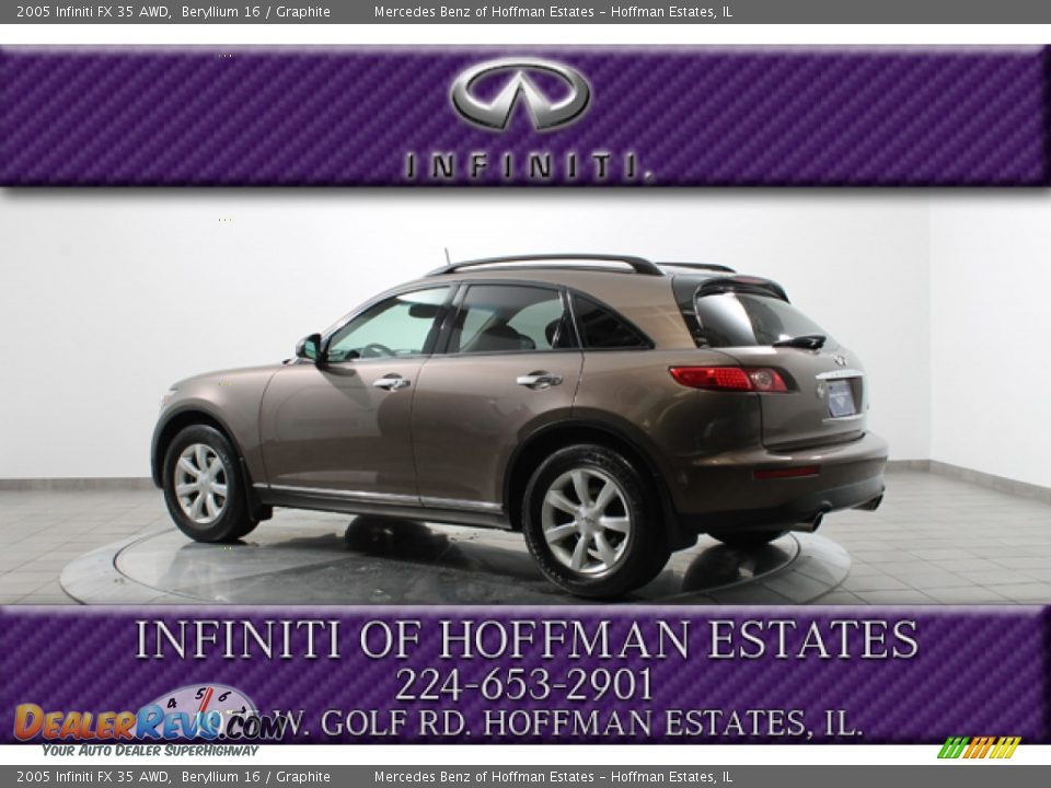 2005 Infiniti FX 35 AWD Beryllium 16 / Graphite Photo #5