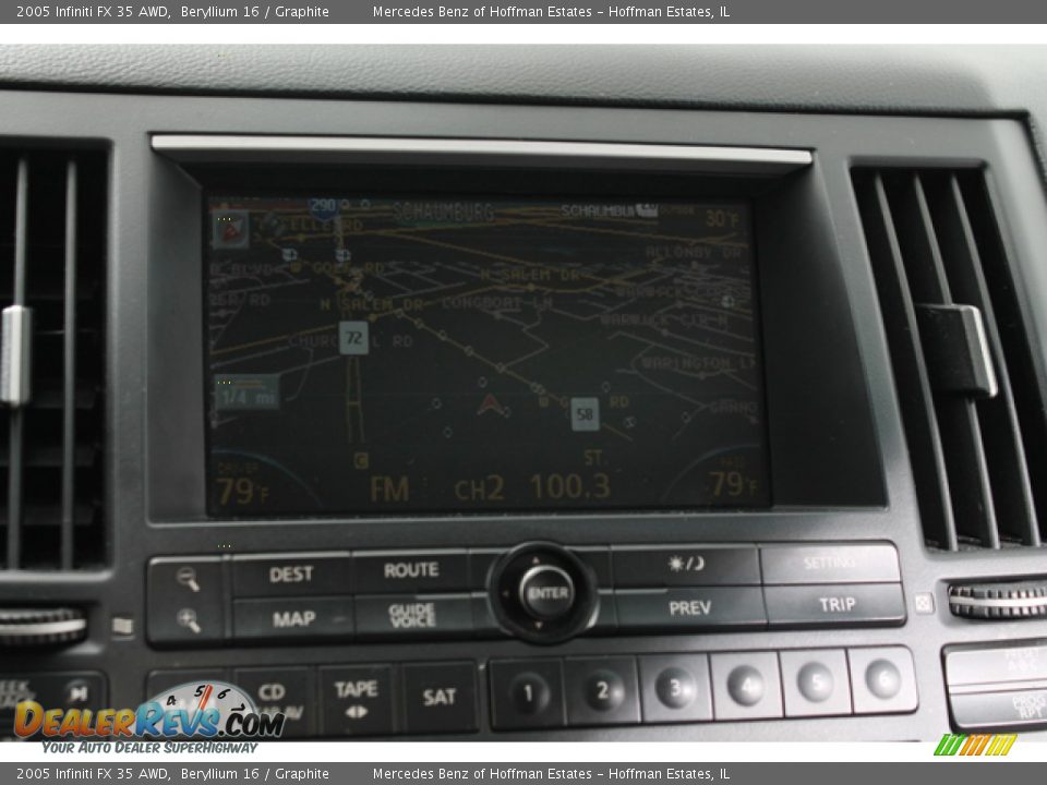 2005 Infiniti FX 35 AWD Beryllium 16 / Graphite Photo #22