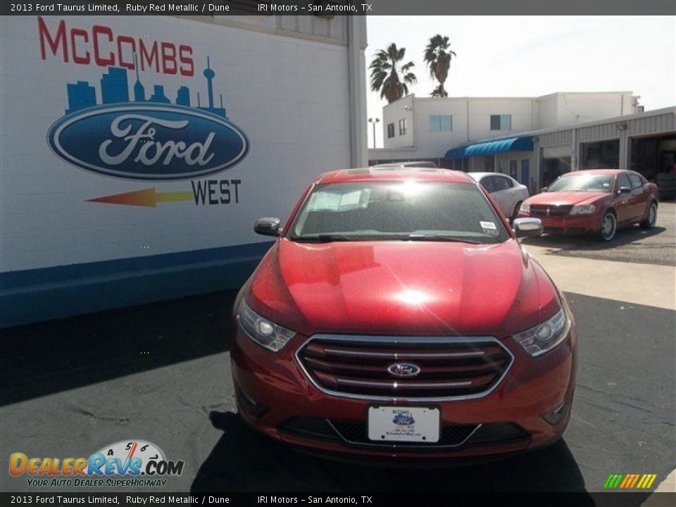 2013 Ford Taurus Limited Ruby Red Metallic / Dune Photo #1