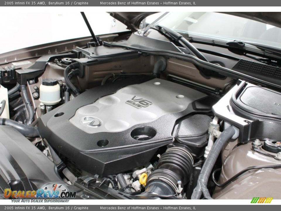 2005 Infiniti FX 35 AWD Beryllium 16 / Graphite Photo #25