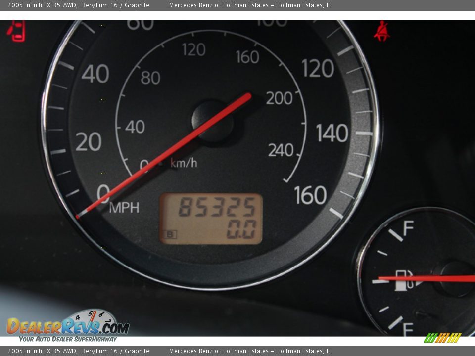 2005 Infiniti FX 35 AWD Beryllium 16 / Graphite Photo #26