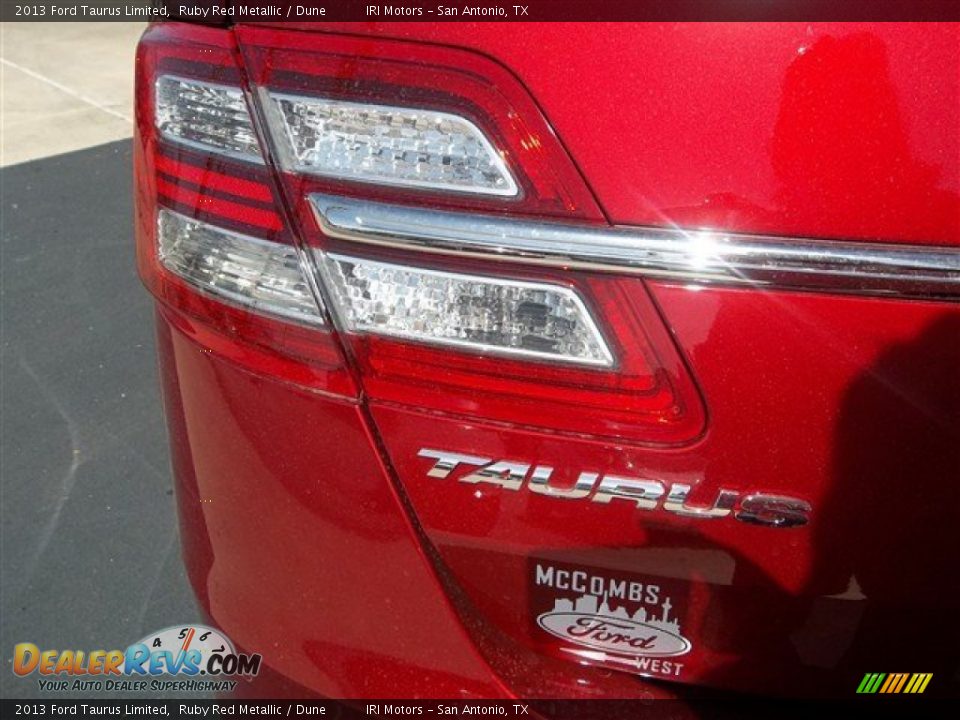 2013 Ford Taurus Limited Ruby Red Metallic / Dune Photo #6