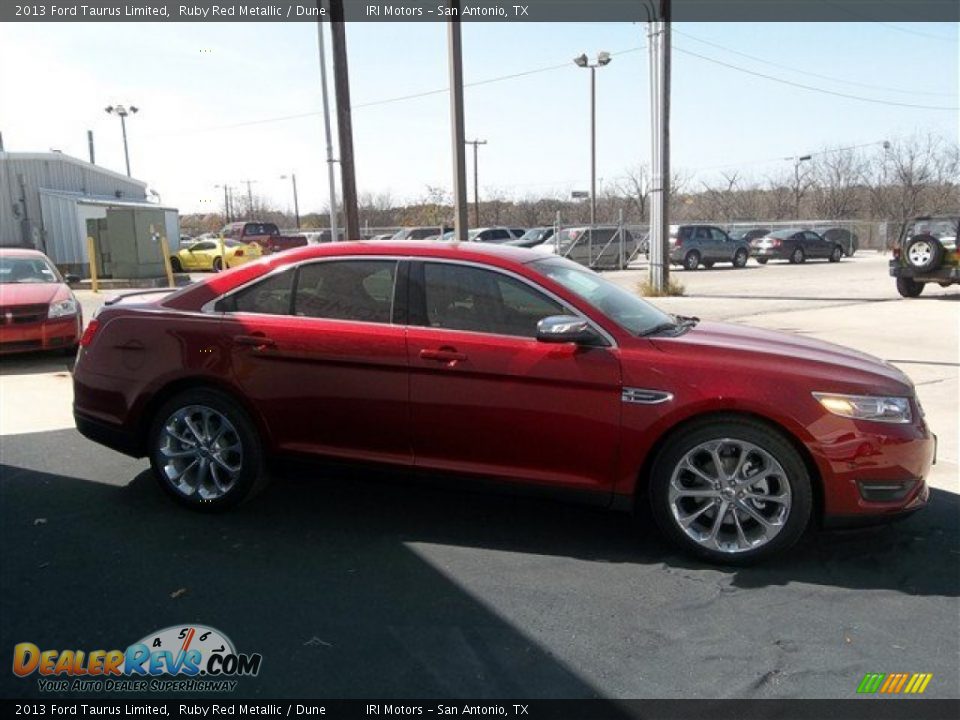 2013 Ford Taurus Limited Ruby Red Metallic / Dune Photo #8