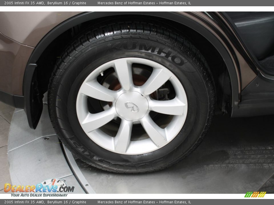 2005 Infiniti FX 35 AWD Beryllium 16 / Graphite Photo #29