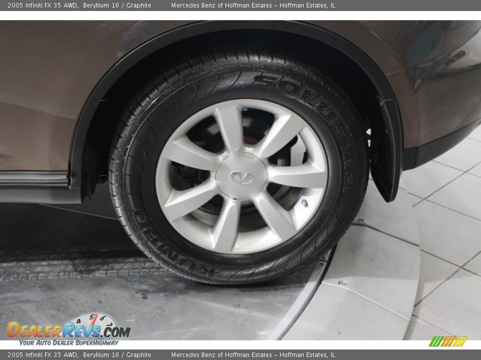 2005 Infiniti FX 35 AWD Beryllium 16 / Graphite Photo #30