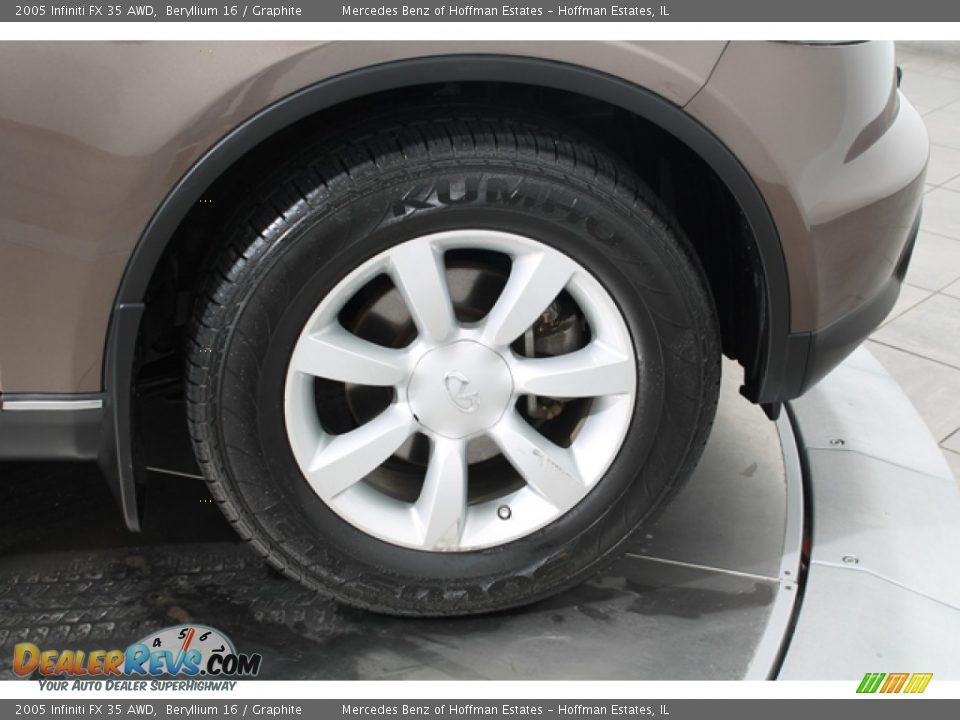 2005 Infiniti FX 35 AWD Beryllium 16 / Graphite Photo #31