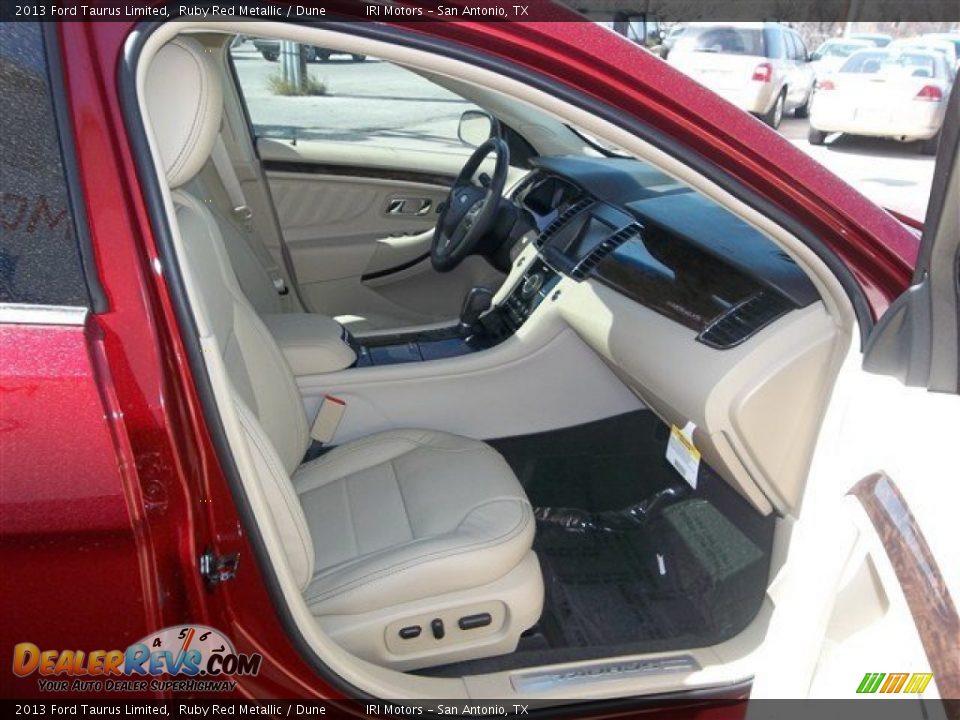2013 Ford Taurus Limited Ruby Red Metallic / Dune Photo #13