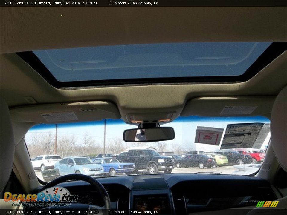 2013 Ford Taurus Limited Ruby Red Metallic / Dune Photo #17