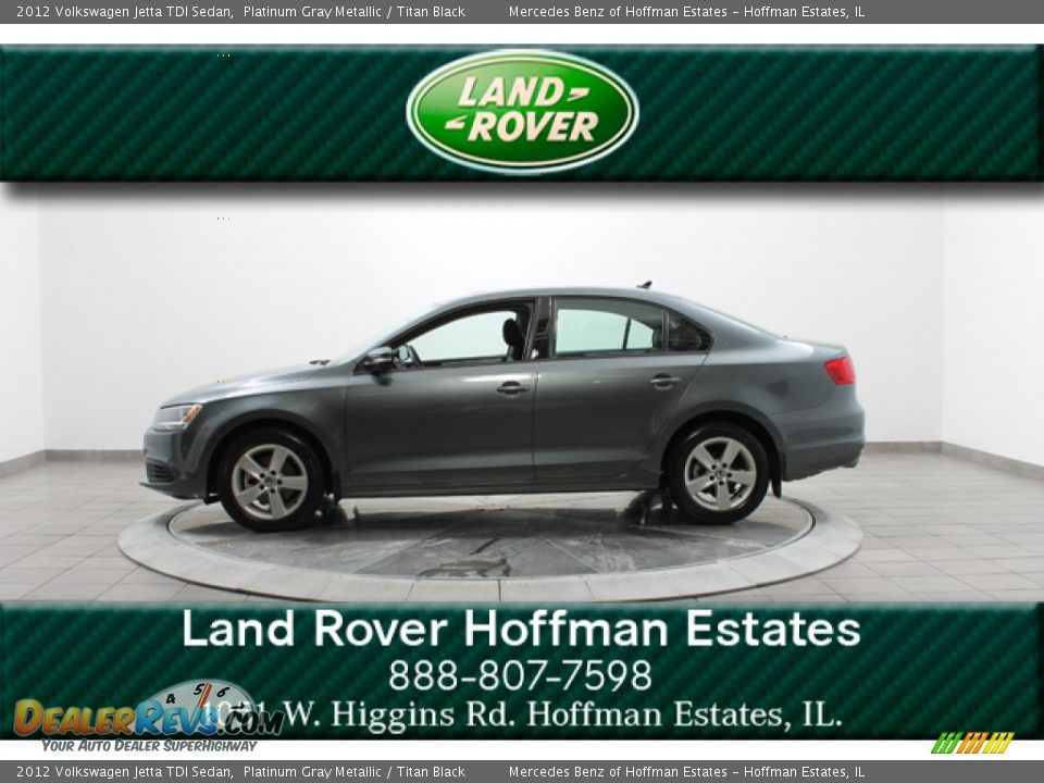 2012 Volkswagen Jetta TDI Sedan Platinum Gray Metallic / Titan Black Photo #2