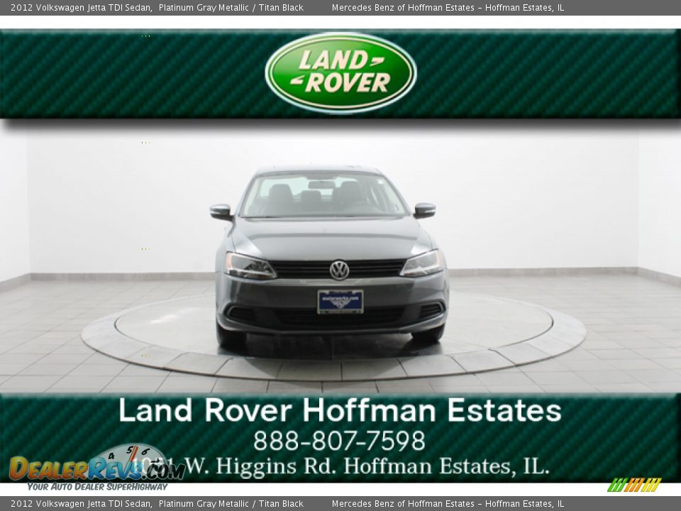 2012 Volkswagen Jetta TDI Sedan Platinum Gray Metallic / Titan Black Photo #3