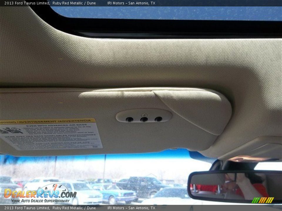 2013 Ford Taurus Limited Ruby Red Metallic / Dune Photo #20