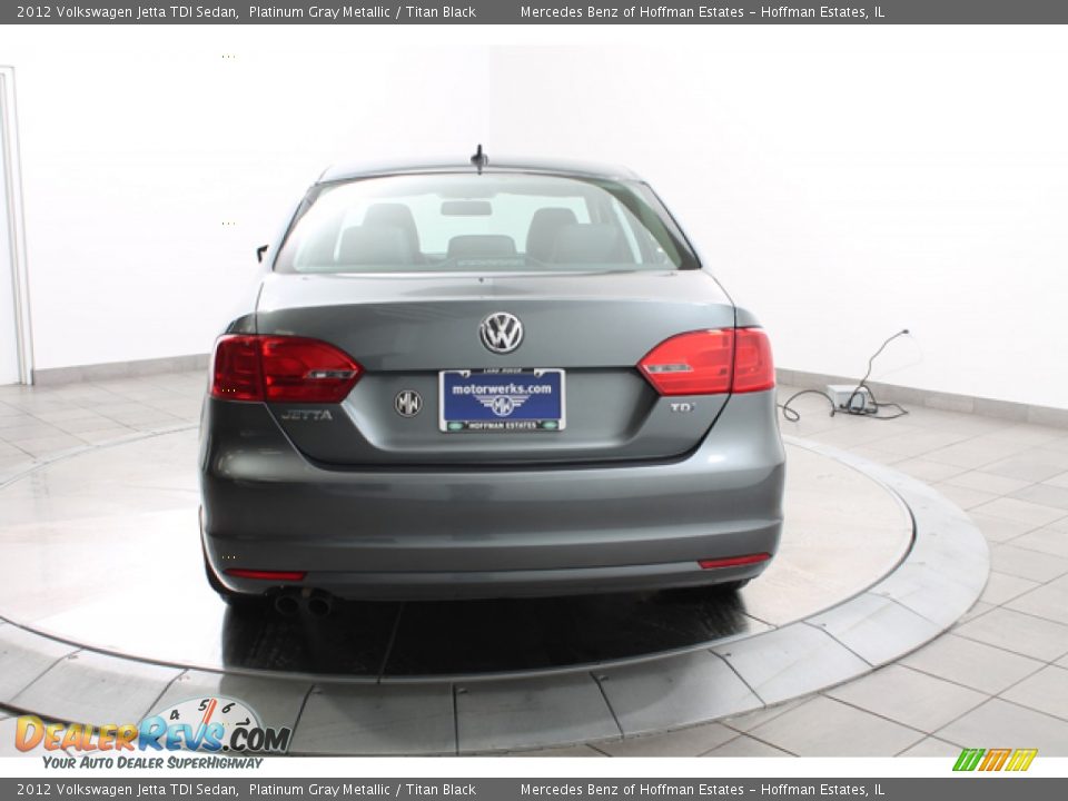 2012 Volkswagen Jetta TDI Sedan Platinum Gray Metallic / Titan Black Photo #4