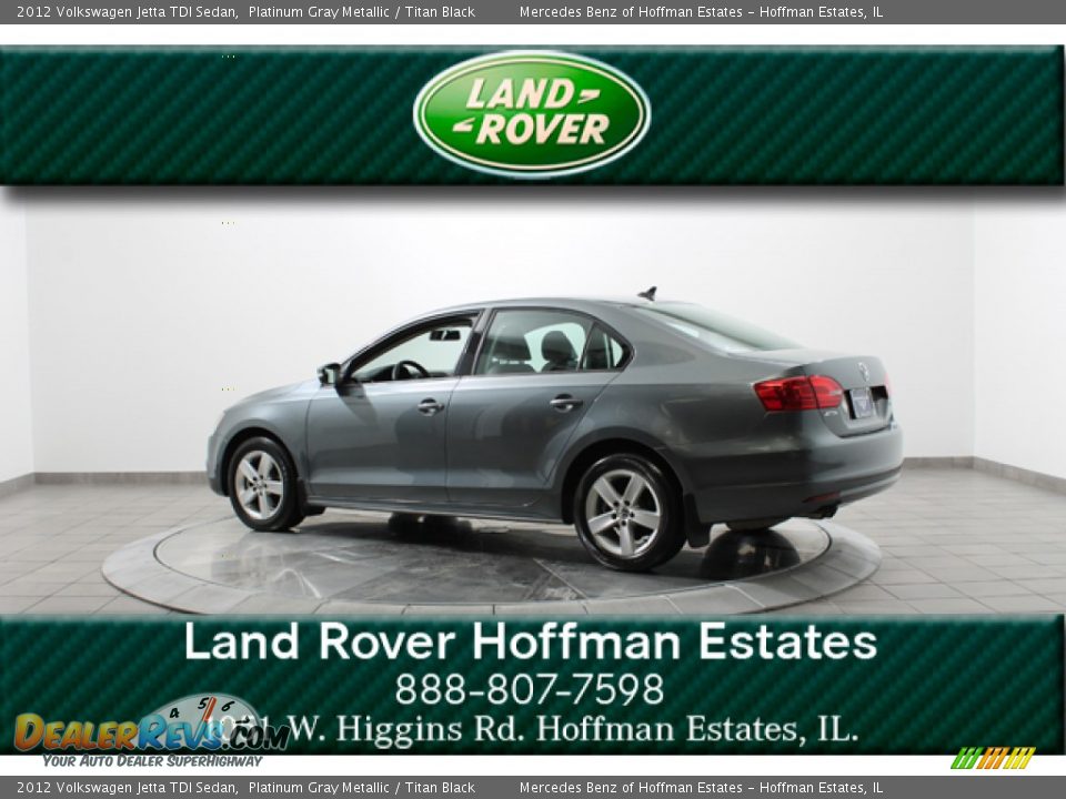 2012 Volkswagen Jetta TDI Sedan Platinum Gray Metallic / Titan Black Photo #5