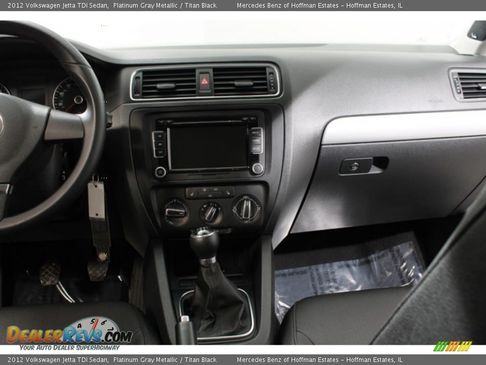 2012 Volkswagen Jetta TDI Sedan Platinum Gray Metallic / Titan Black Photo #9