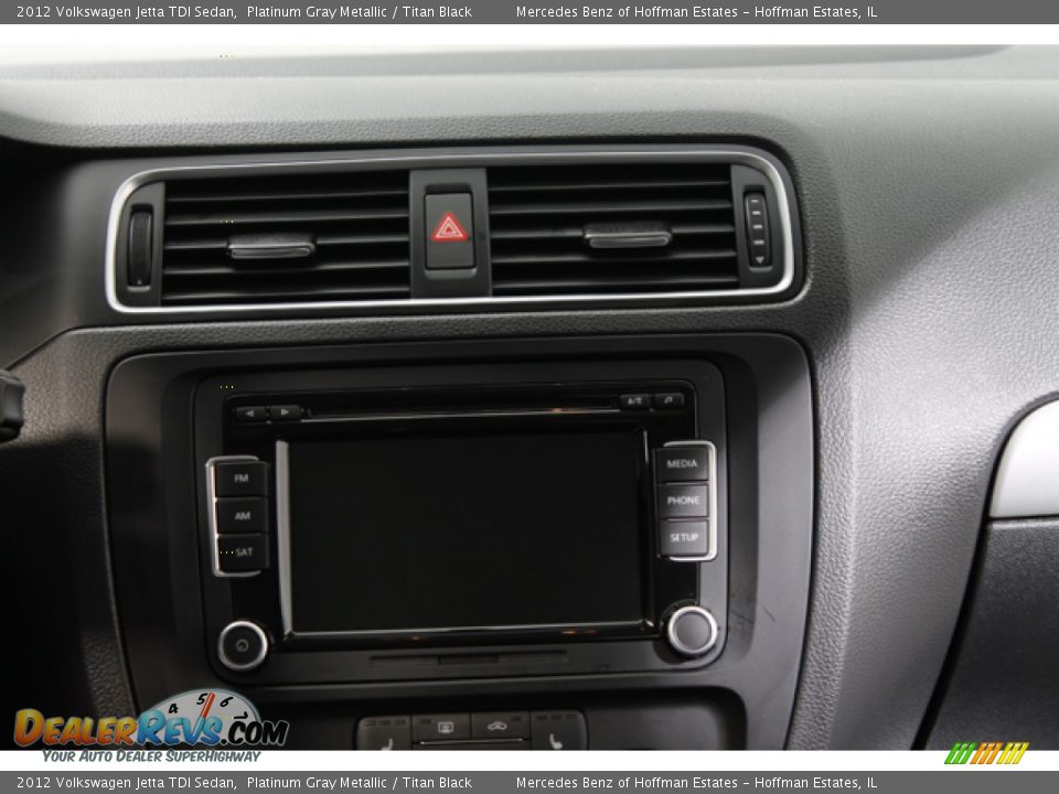 2012 Volkswagen Jetta TDI Sedan Platinum Gray Metallic / Titan Black Photo #10