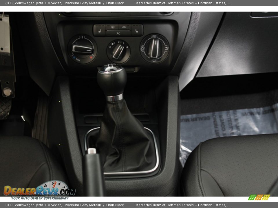 2012 Volkswagen Jetta TDI Sedan Platinum Gray Metallic / Titan Black Photo #11