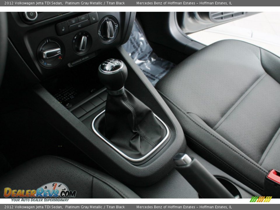 2012 Volkswagen Jetta TDI Sedan Platinum Gray Metallic / Titan Black Photo #12
