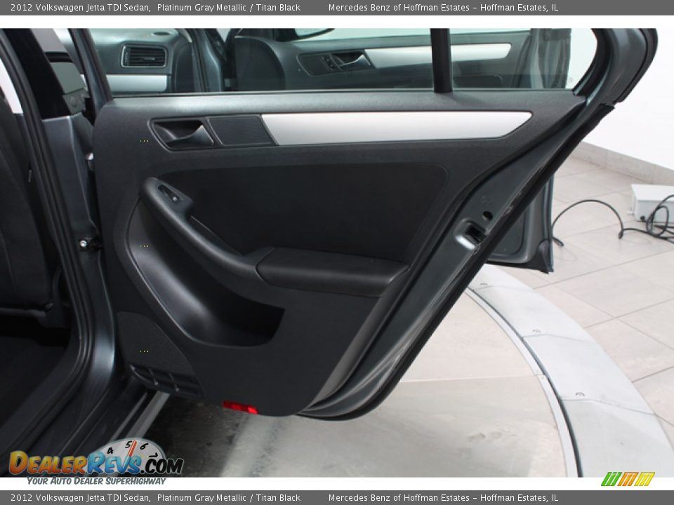 2012 Volkswagen Jetta TDI Sedan Platinum Gray Metallic / Titan Black Photo #14
