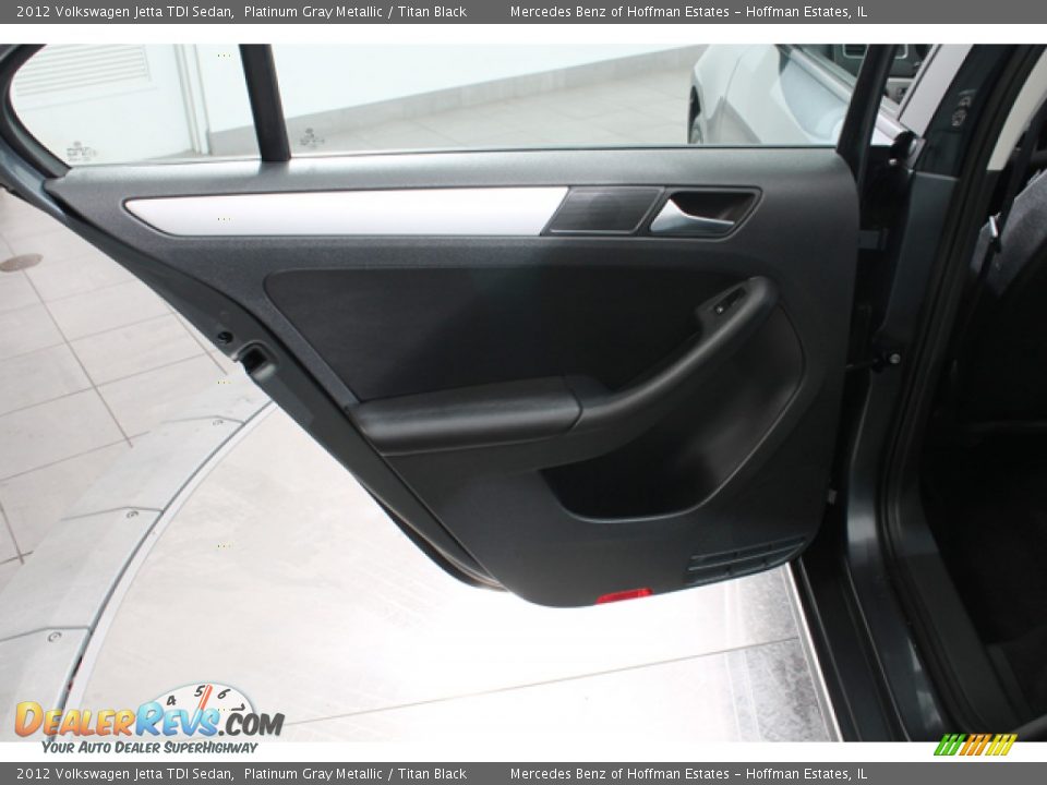 2012 Volkswagen Jetta TDI Sedan Platinum Gray Metallic / Titan Black Photo #15