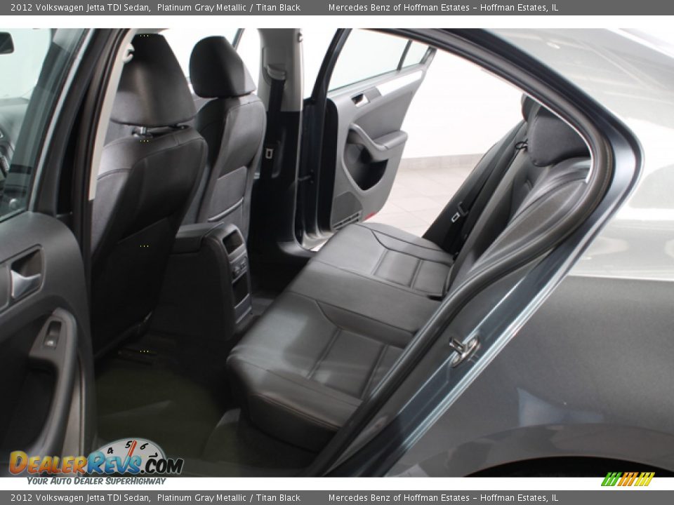 2012 Volkswagen Jetta TDI Sedan Platinum Gray Metallic / Titan Black Photo #19