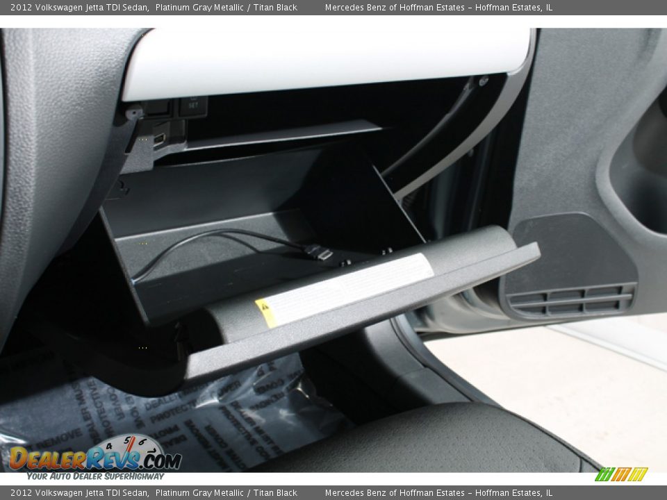 2012 Volkswagen Jetta TDI Sedan Platinum Gray Metallic / Titan Black Photo #21