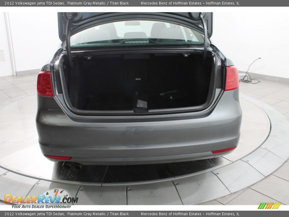 2012 Volkswagen Jetta TDI Sedan Platinum Gray Metallic / Titan Black Photo #22