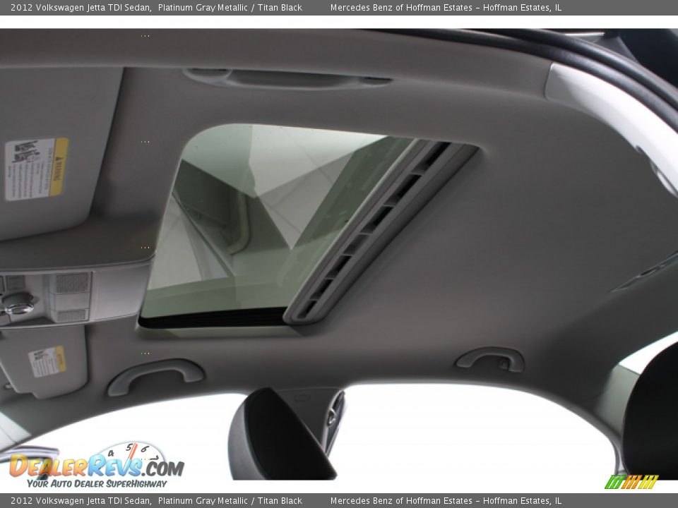2012 Volkswagen Jetta TDI Sedan Platinum Gray Metallic / Titan Black Photo #23