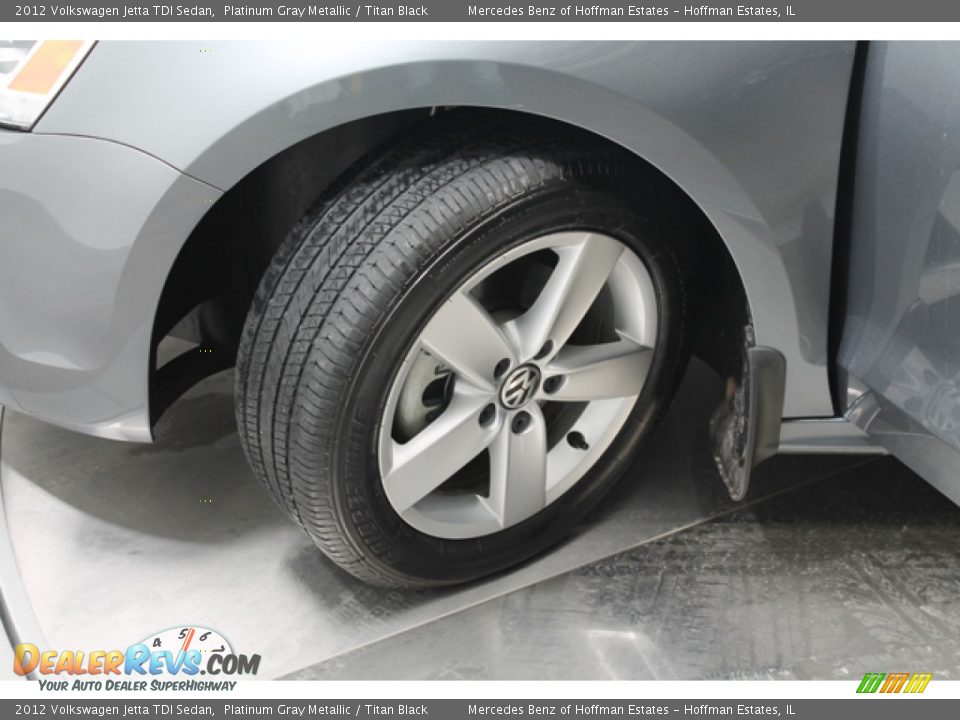 2012 Volkswagen Jetta TDI Sedan Platinum Gray Metallic / Titan Black Photo #26