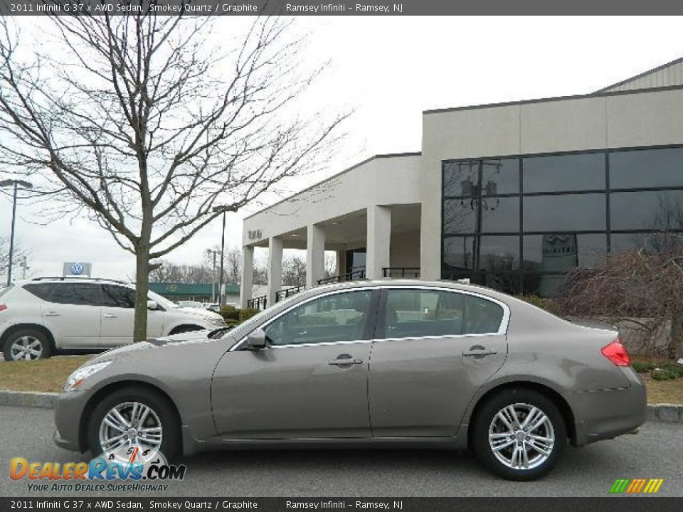 2011 Infiniti G 37 x AWD Sedan Smokey Quartz / Graphite Photo #3