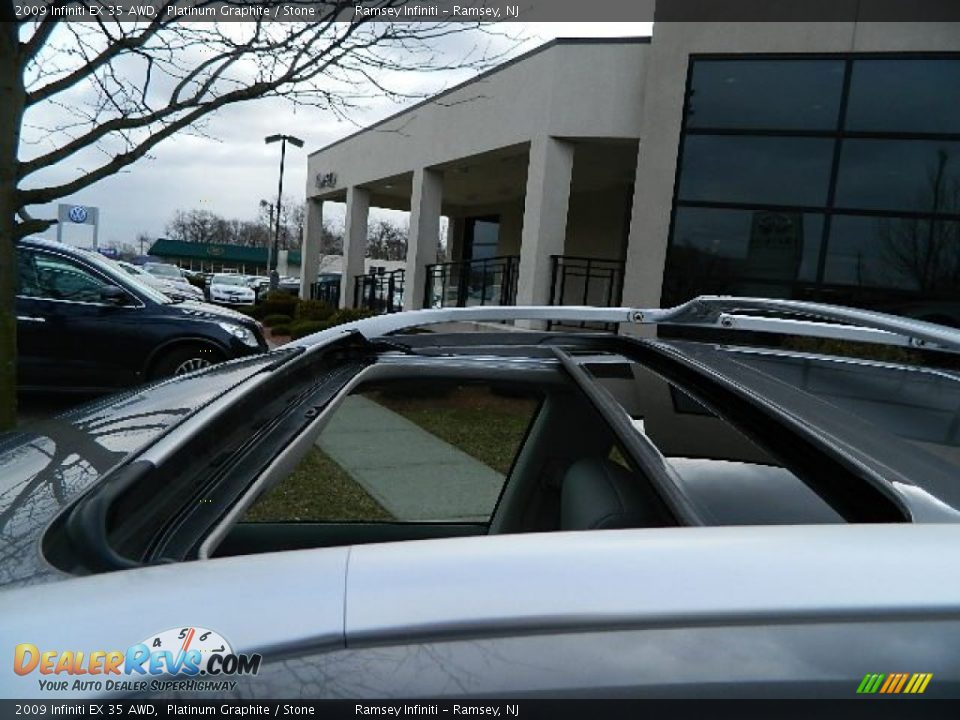 2009 Infiniti EX 35 AWD Platinum Graphite / Stone Photo #4