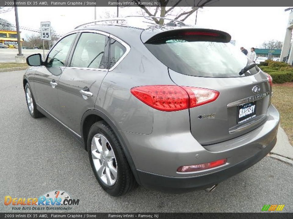 2009 Infiniti EX 35 AWD Platinum Graphite / Stone Photo #5